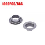 10mm Silver Grommets Eyelet for Semi-automatic Grommet Machine 1000pcs/bag
